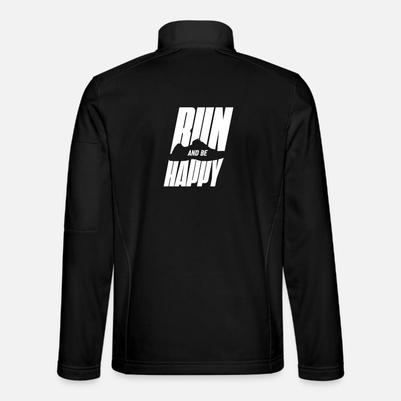 Running happily - Unisex Softshell Jacket - black