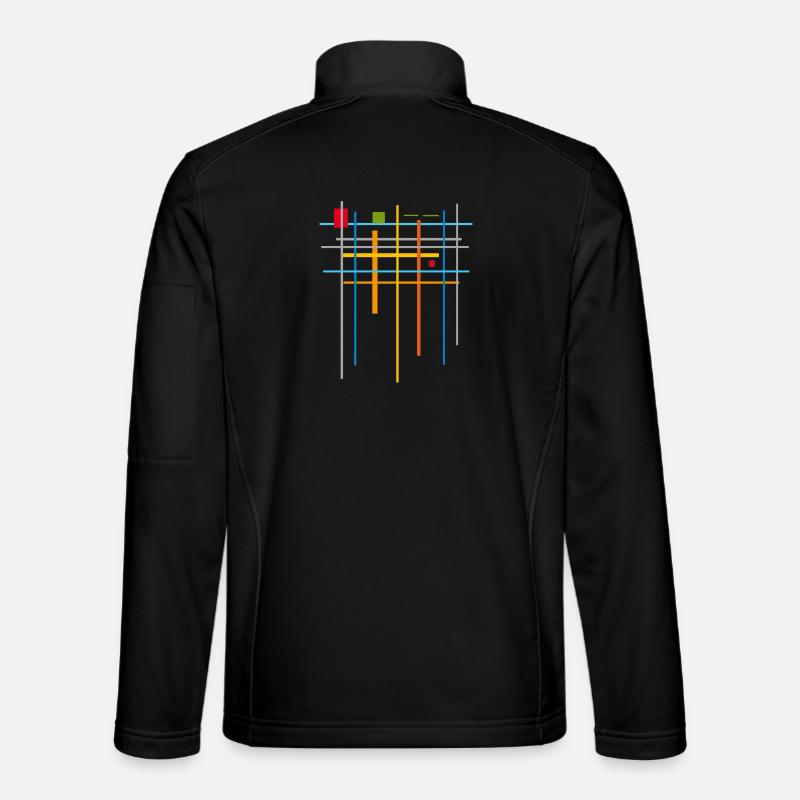 Architecture Modèle minimal 25 - Veste en tissu softshell Unisexe - noir
