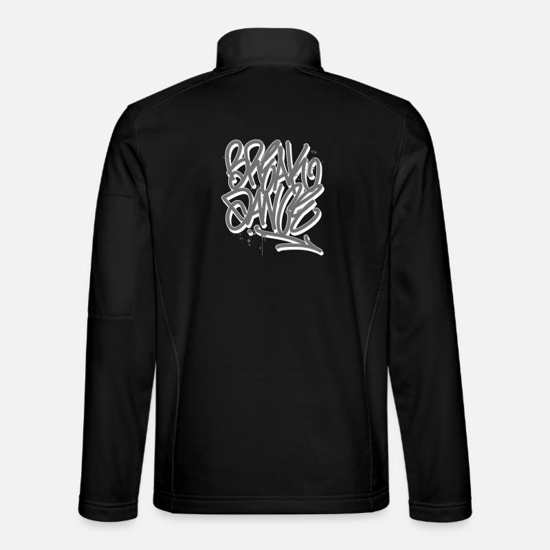 Breakdance Graffiti - Veste en tissu softshell Unisexe - noir