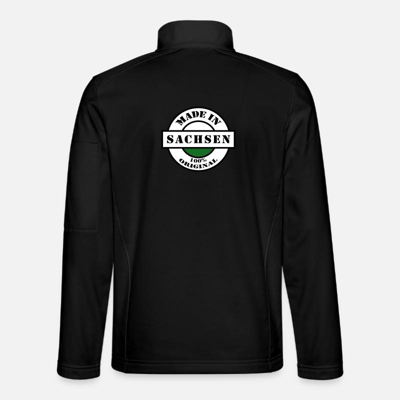 MADE IN SACHSEN Dresden Leipzig Naissance Cadeau Veste en tissu softshell Unisexe