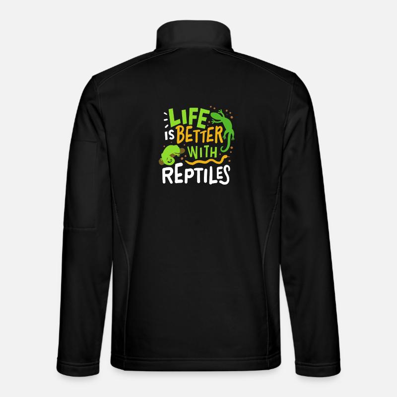 Reptile lizard - Unisex Softshell Jacket - black