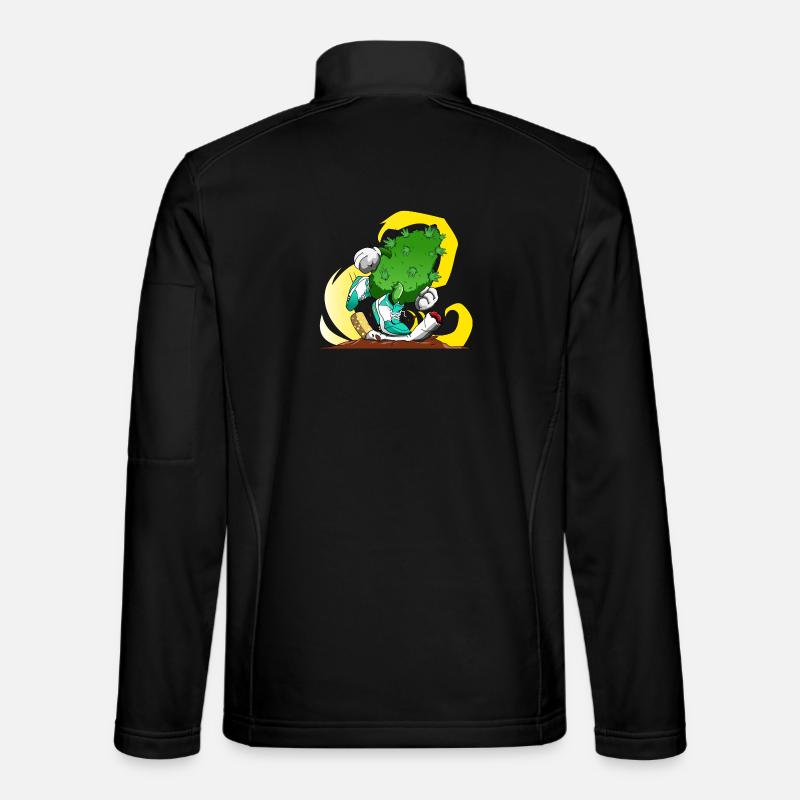 Fumer de l'herbe, pas des cigarettes Veste en tissu softshell Unisexe
