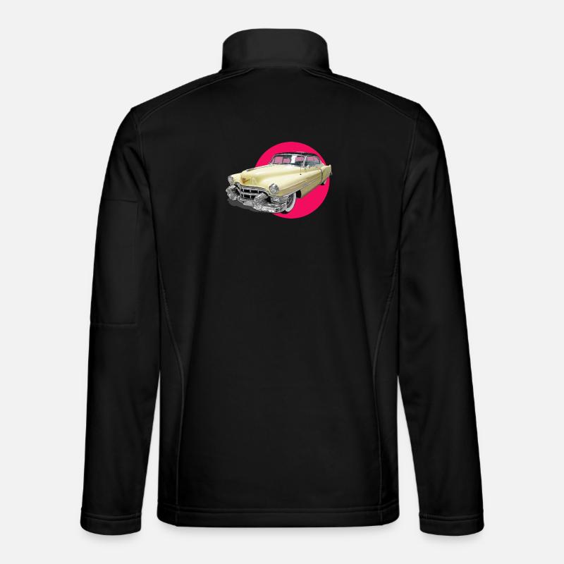 Youngtimer car adore Cadi Chevy Retro Car Oldtime Veste en tissu softshell Unisexe