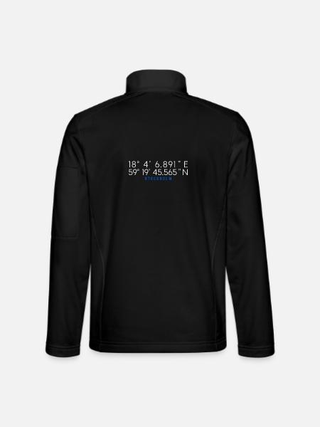 Coordinate Gps Stoccolma Svezia - Giacca softshell unisex - nero