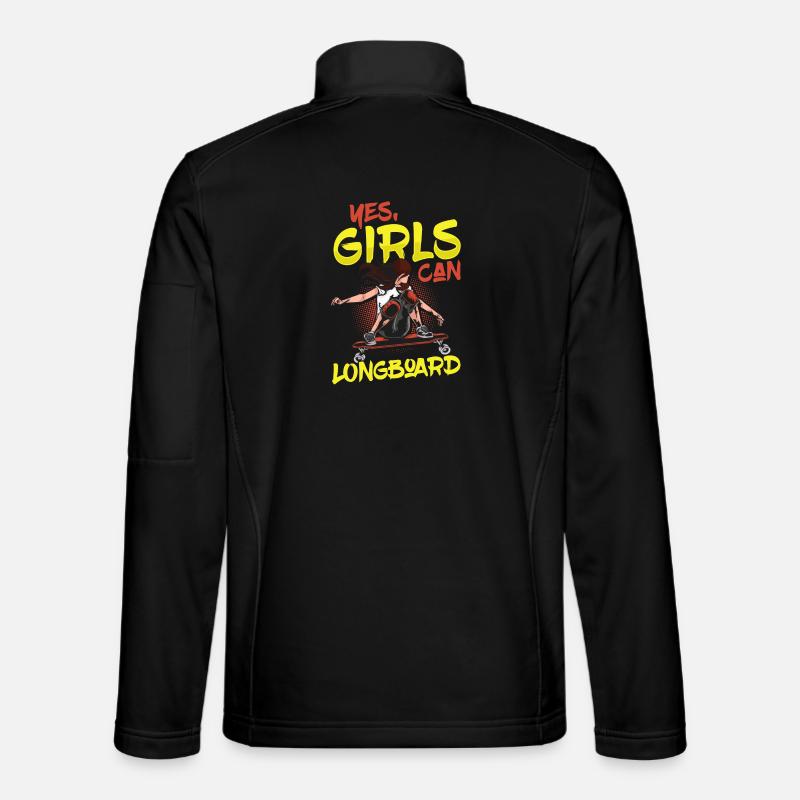 Longboarding Longboarder Longboard - Unisex Softshell Jacket - black