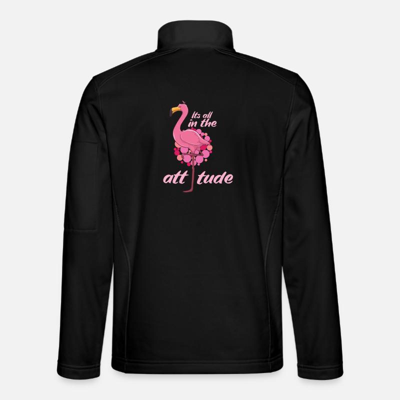 Flamingo - Unisex Softshelljacke - Schwarz