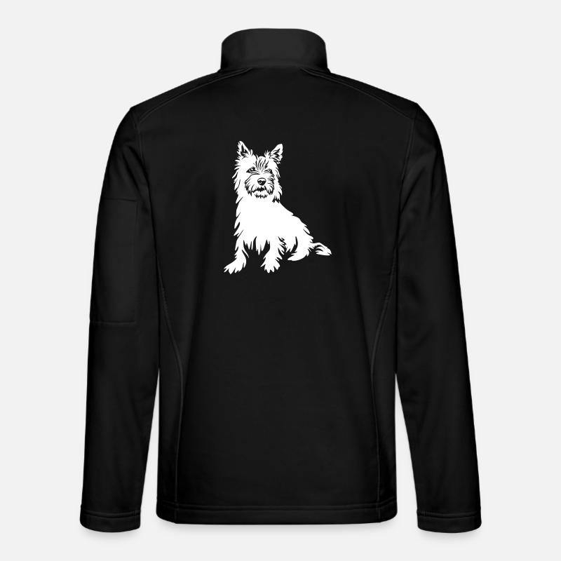 Cairn Terrier "Black Edition" - Veste en tissu softshell Unisexe - noir