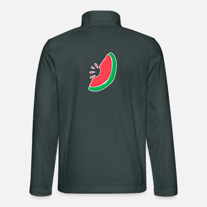 Île des caraïbes pastèque vacances vacances été Veste en tissu softshell Unisexe