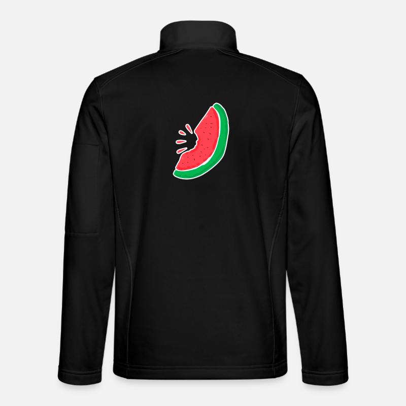 Île des caraïbes pastèque vacances vacances été Veste en tissu softshell Unisexe