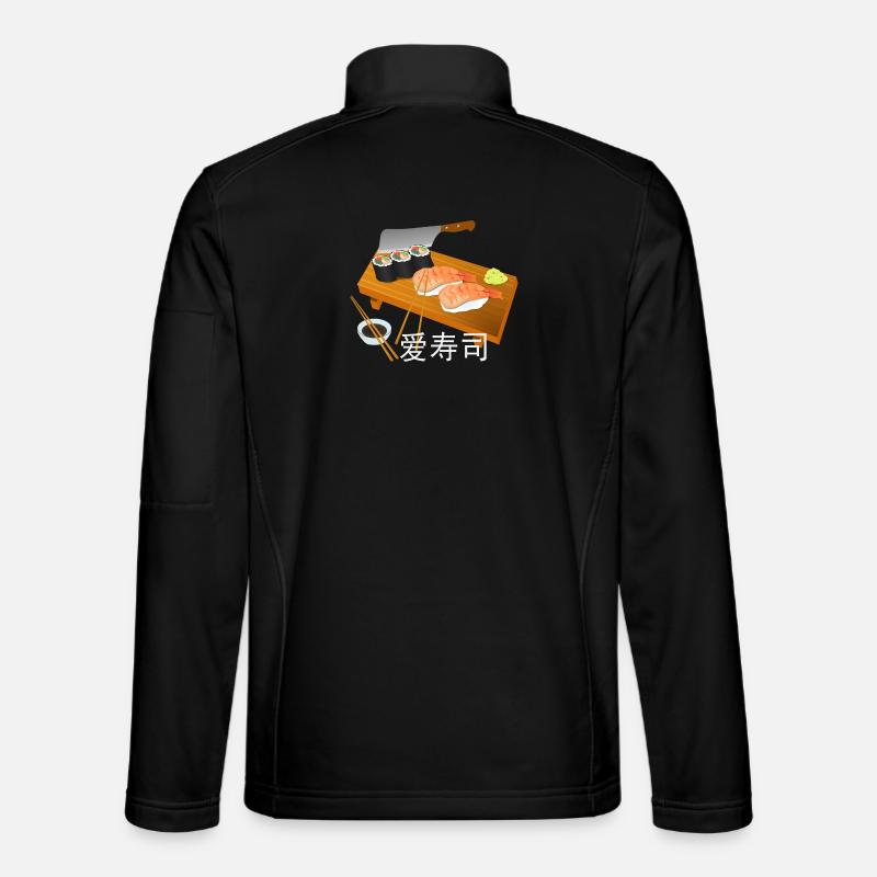 J'aime les sushis - Veste en tissu softshell Unisexe - noir