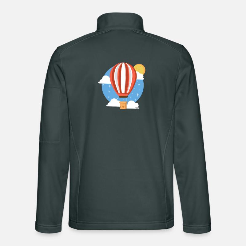 Ballon céleste coloré Veste en tissu softshell Unisexe