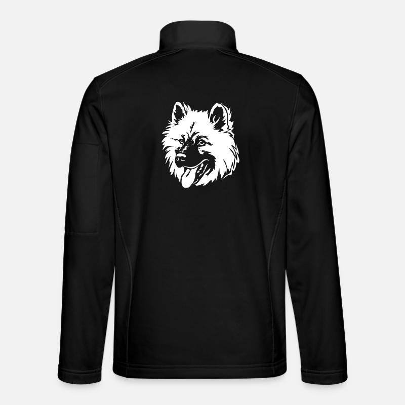 Eurasier head "Black Edition" - Unisex Softshell Jacket - black
