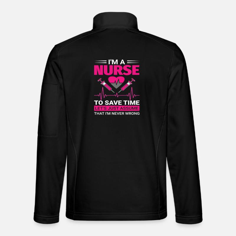 Nurse - Unisex Softshell Jacket - black