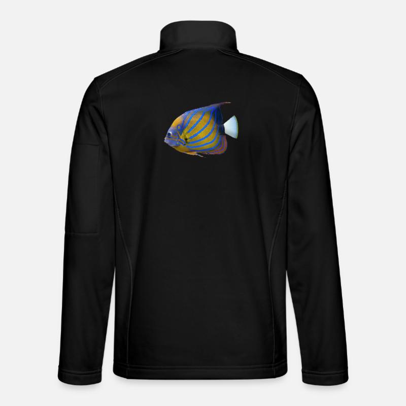 fish tropical - Unisex Softshelljacke - Schwarz
