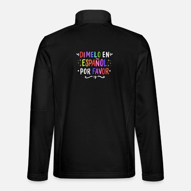 Espagnol Professeur d’espagnol Langue - Veste en tissu softshell Unisexe - noir