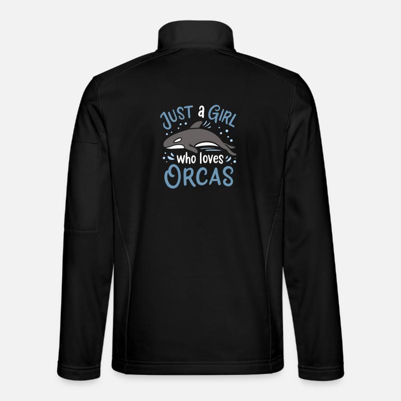 Orcas Orca-Liebhaber - Unisex Softshelljacke - Schwarz