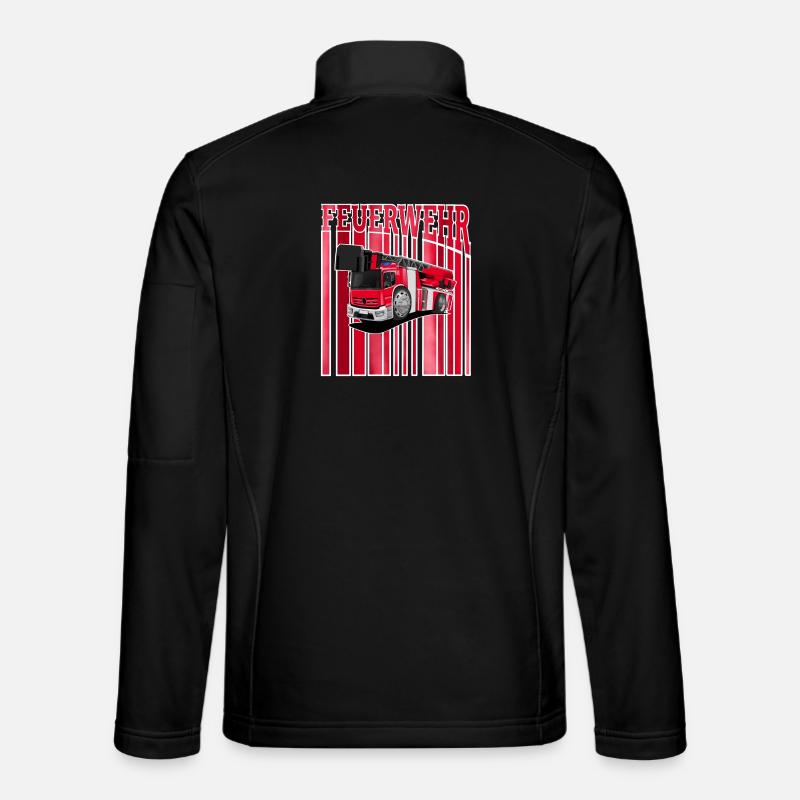 Feuerwehr - Unisex Softshelljacke - Schwarz
