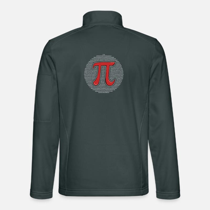 Pi Jour Pi Math Veste en tissu softshell Unisexe