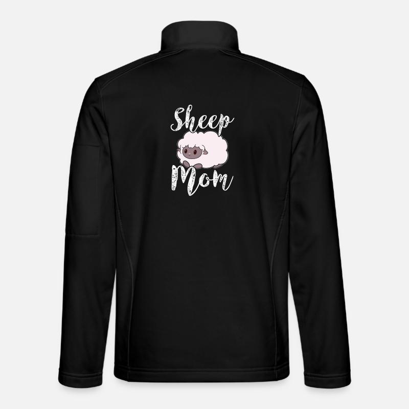 Schaf Schafe Mama Mutter - Unisex Softshelljacke - Schwarz