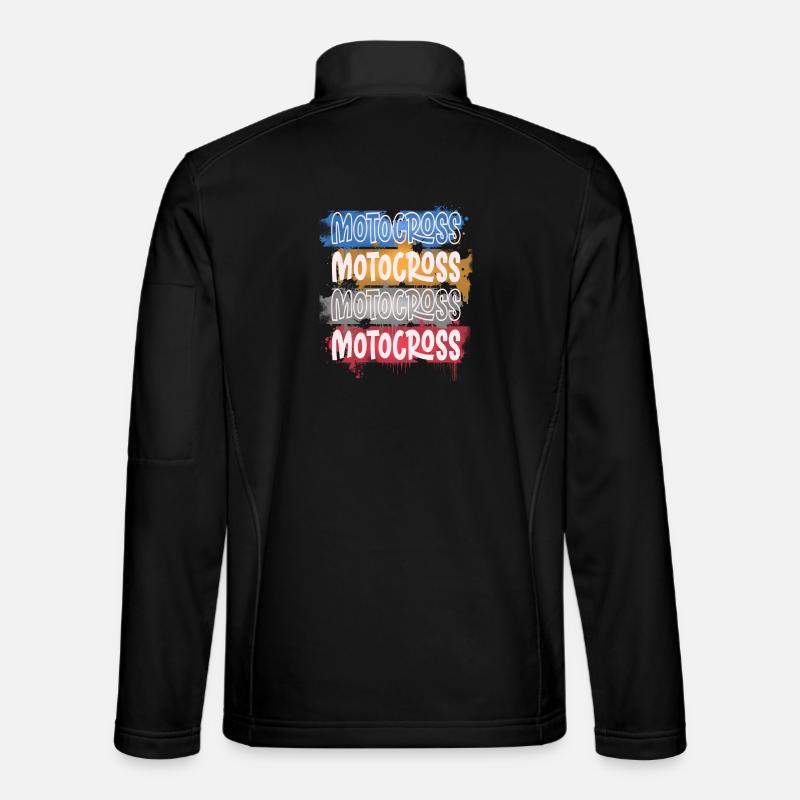 Motocross - Unisex Softshelljacke - Schwarz