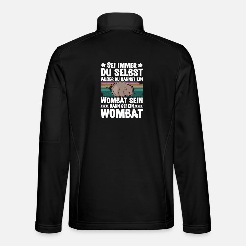 Wombat - Unisex Softshelljacke - Schwarz