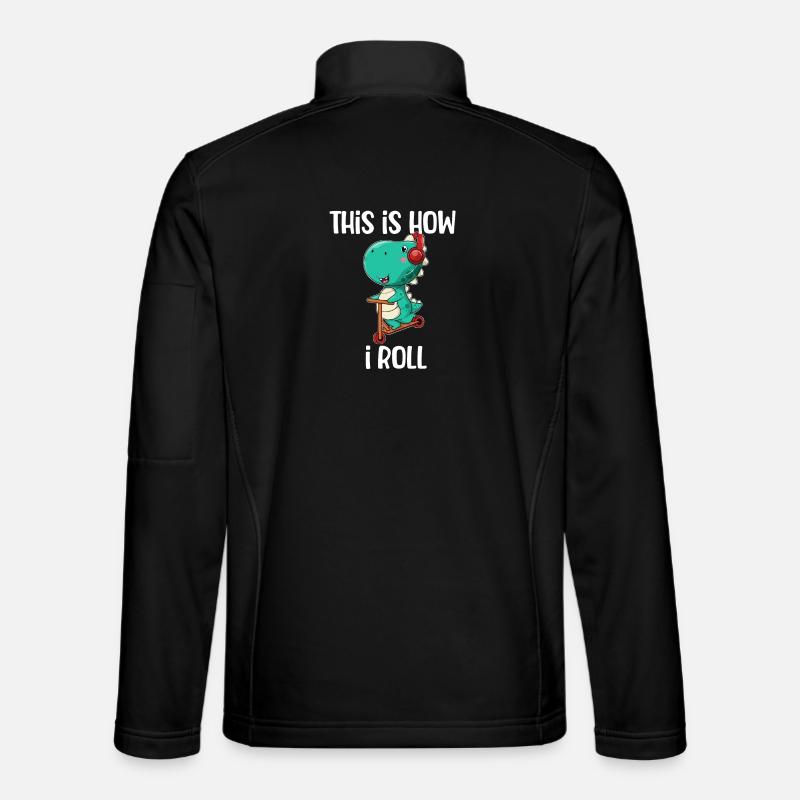 Scooter Dinosaurier - Unisex Softshelljacke - Schwarz