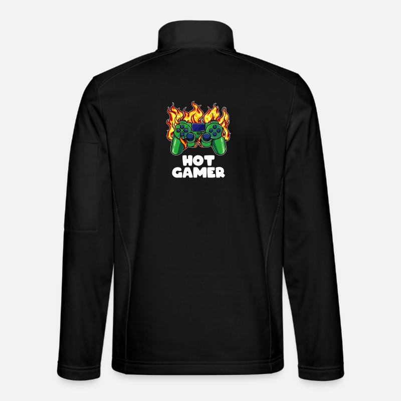 Gamer Zocker Controller - Unisex Softshelljacke - Schwarz