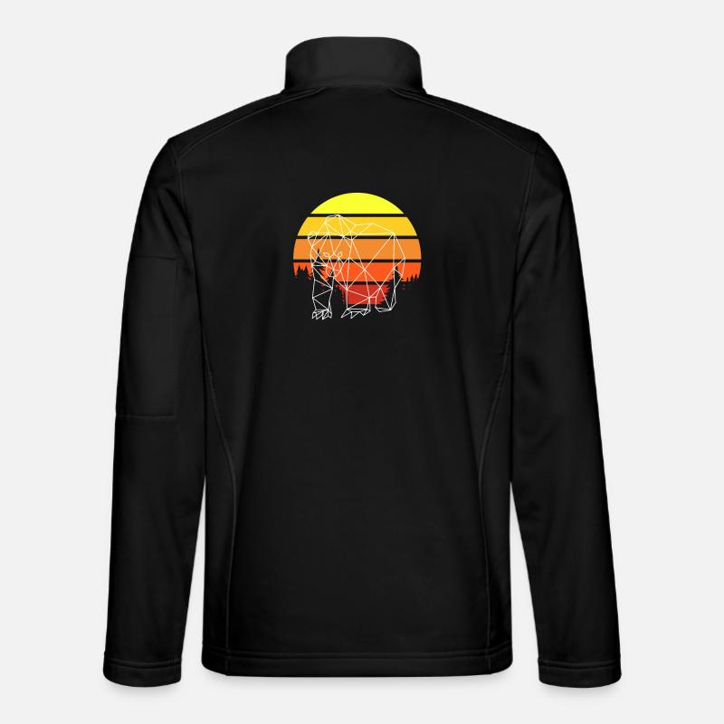 Ours Polygone Sunset Veste en tissu softshell Unisexe