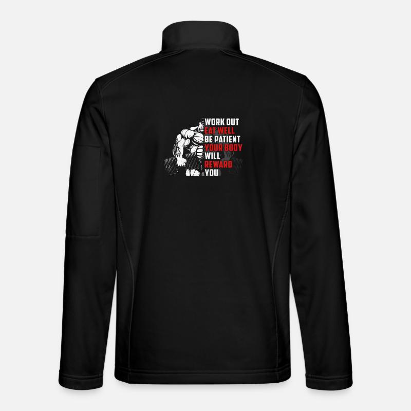 Gym Fitness - Unisex Softshelljacke - Schwarz