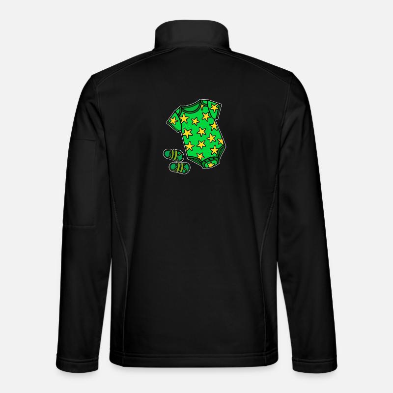 Romper Baby Pregnant - Unisex Softshell Jacket - black