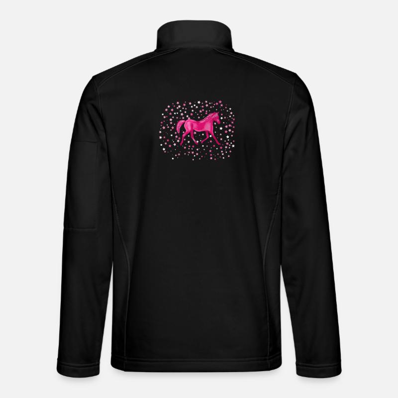 Pony stars - Unisex Softshell Jacket - black