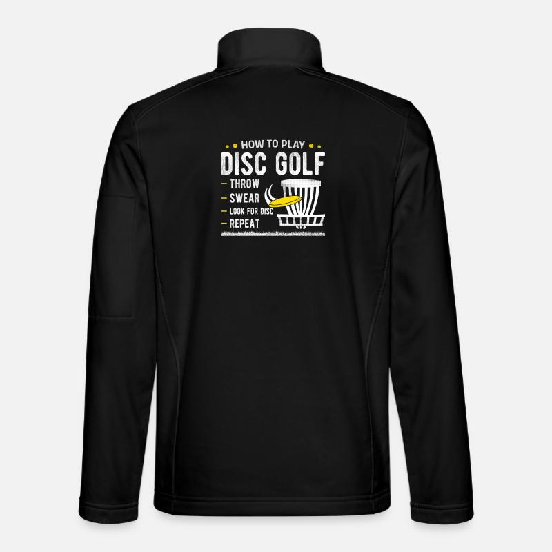 Disc Golf - Unisex Softshelljacke - Schwarz