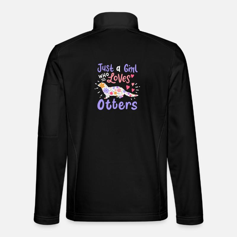 Otter Sea Otter Otter Lover - Unisex Softshell Jacket - black