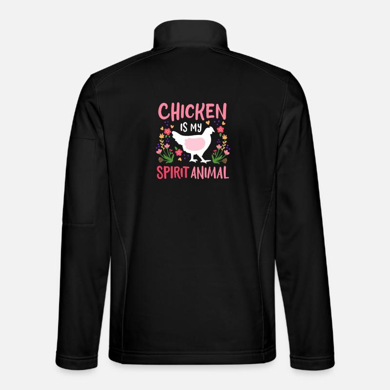 Poules Poules Élevage de poulets Veste en tissu softshell Unisexe