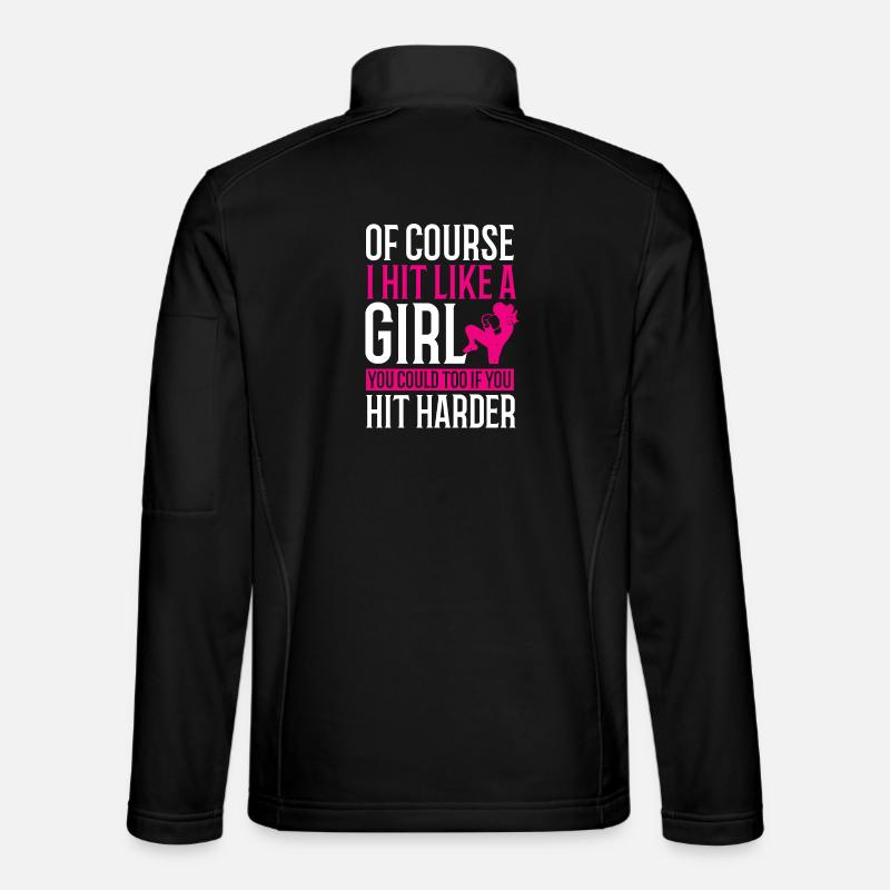 Kickboxen Boxen Thai-Boxen - Unisex Softshelljacke - Schwarz