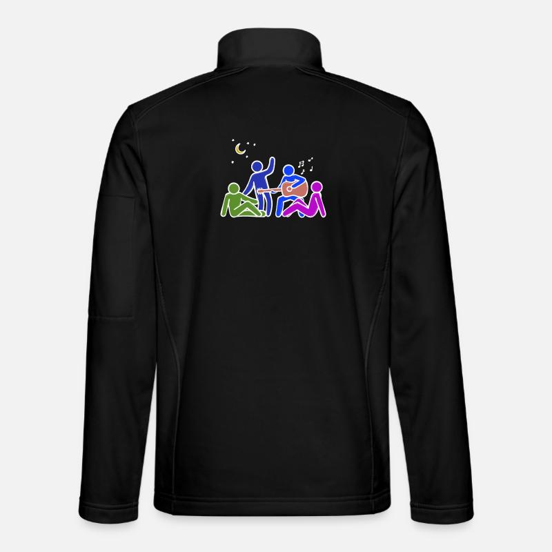 Freundschaft Buddy Beste Freunde - Unisex Softshelljacke - Schwarz