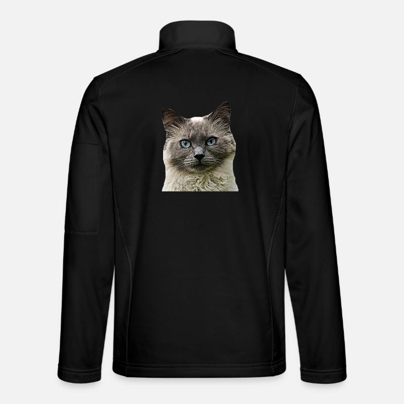 Chat Chat cat Cats Tête de chat Veste en tissu softshell Unisexe