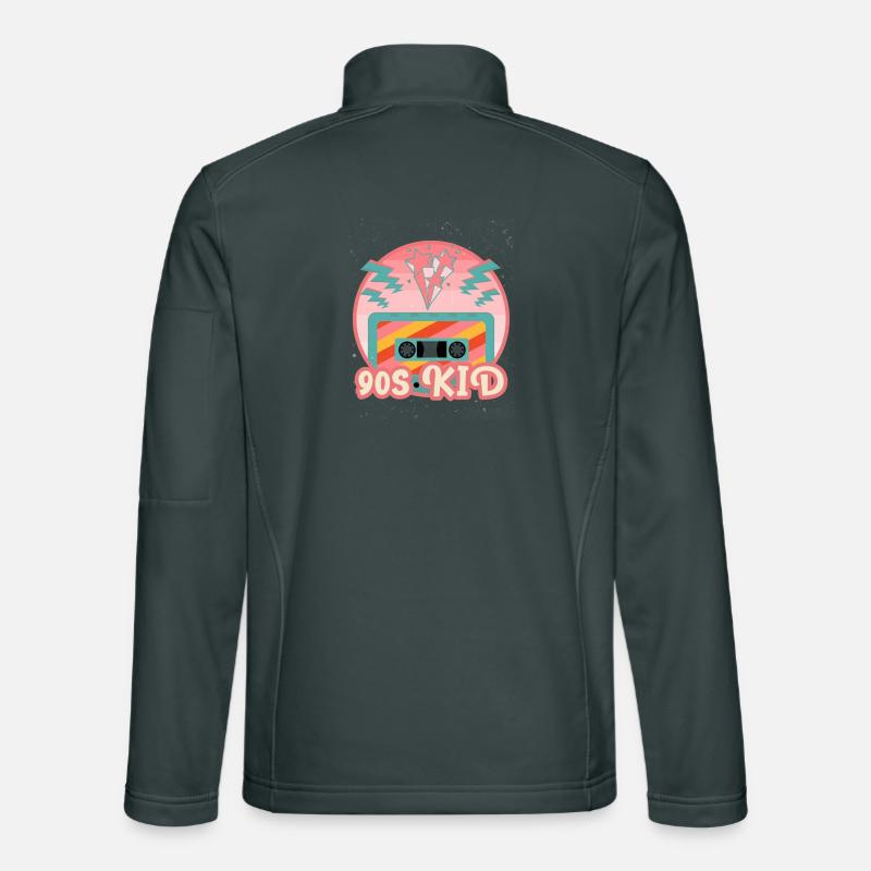 Mixtape cassette 90s Enfants Étoiles Flashes Veste en tissu softshell Unisexe