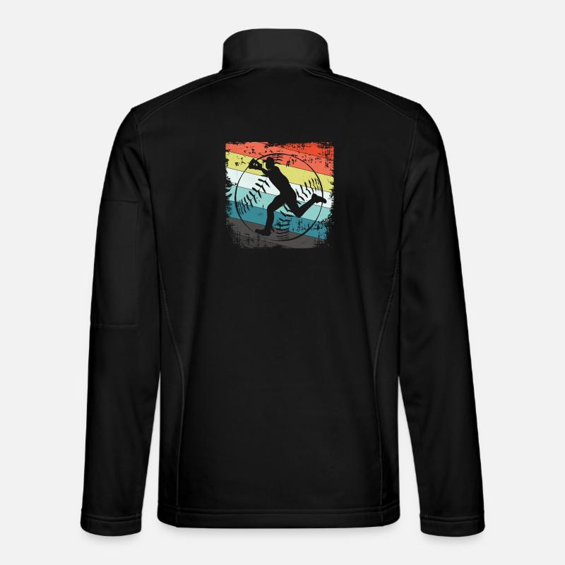 Baseball players in baseball - Unisex Softshell Jacket - black