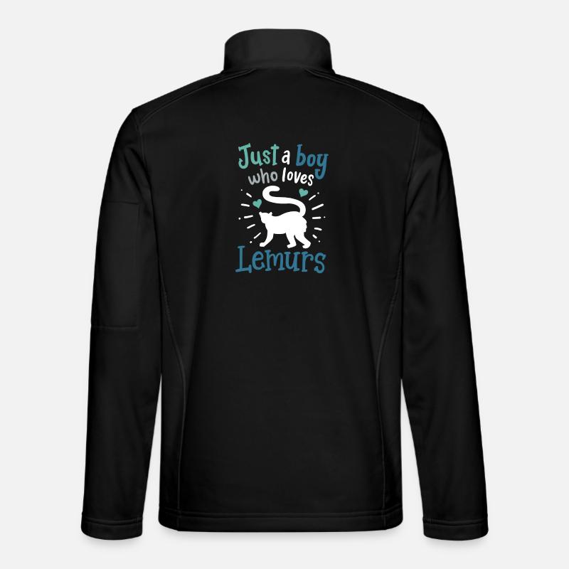 Lemur Lemur Lover - Unisex Softshell Jacket - black