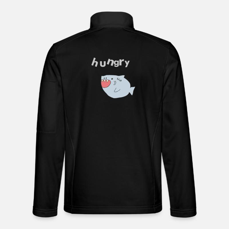 haifisch hungry - Unisex Softshelljacke - Schwarz