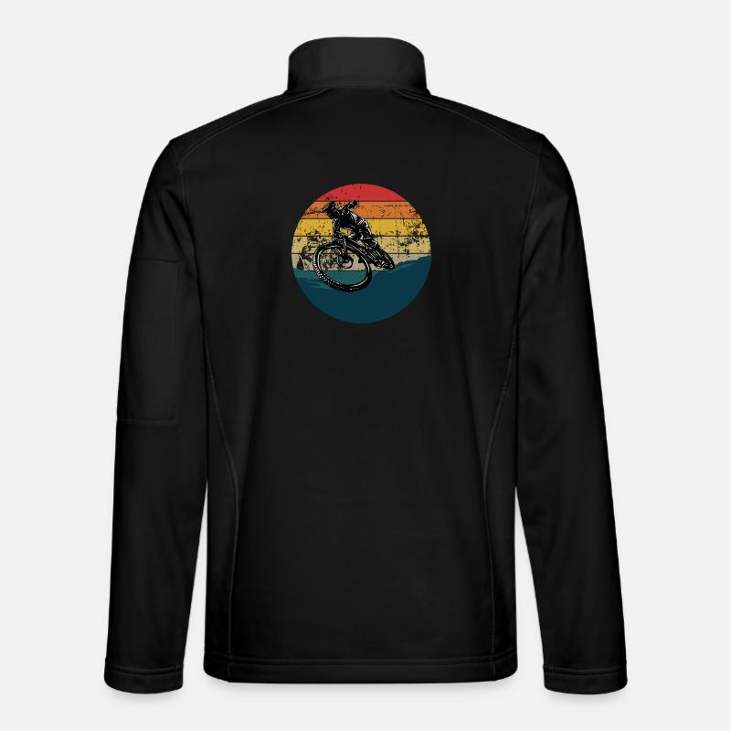 Cascade cycliste en VTT rétro VTT de descente Veste en tissu softshell Unisexe