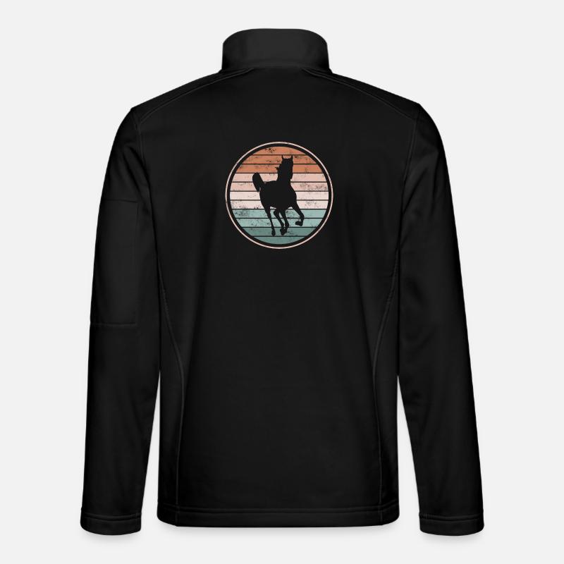 Horse Horses - Unisex Softshell Jacket - black