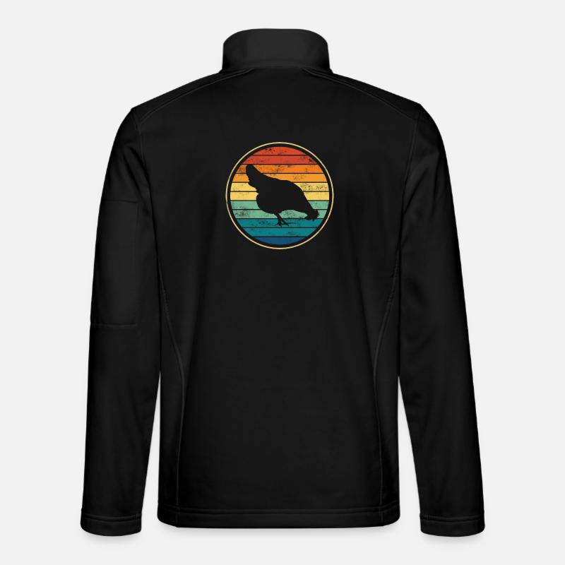 Chicken chickens - Unisex Softshell Jacket - black