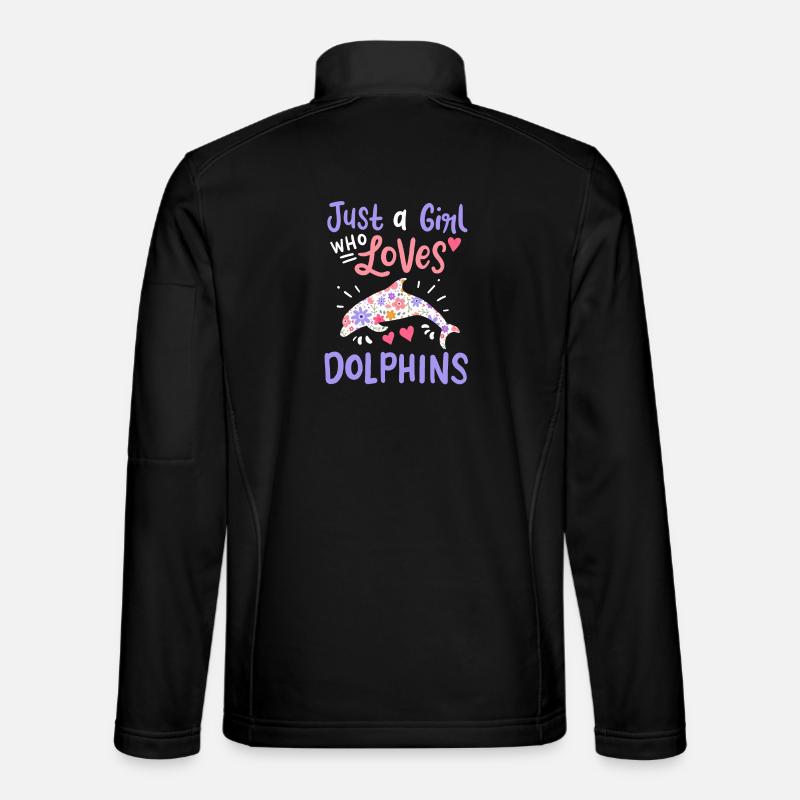 Dolphin Dolphin Lovers - Unisex Softshell Jacket - black