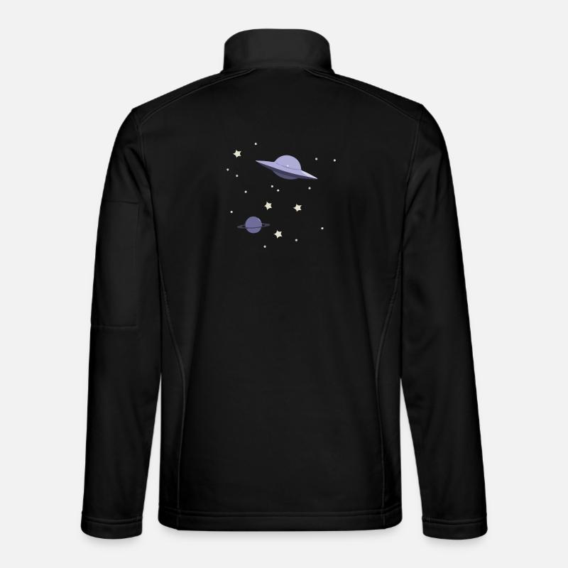 UFO in space - Unisex Softshell Jacket - black