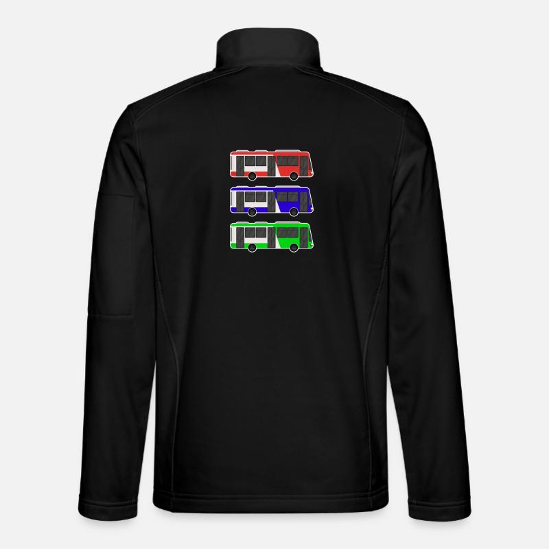 Bus - Unisex Softshelljacke - Schwarz