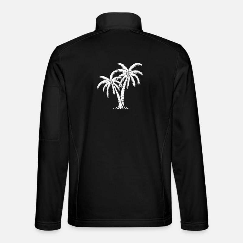 Palm tree - Unisex Softshell Jacket - black
