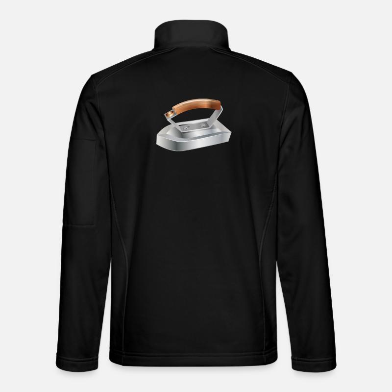 fer à repasser antique pour les sentiments nostalgiques Veste en tissu softshell Unisexe