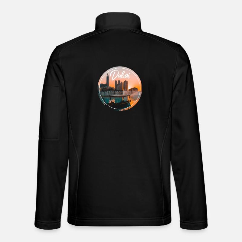 Dubai Sonnenuntergang Skyline Boot Unisex Softshelljacke